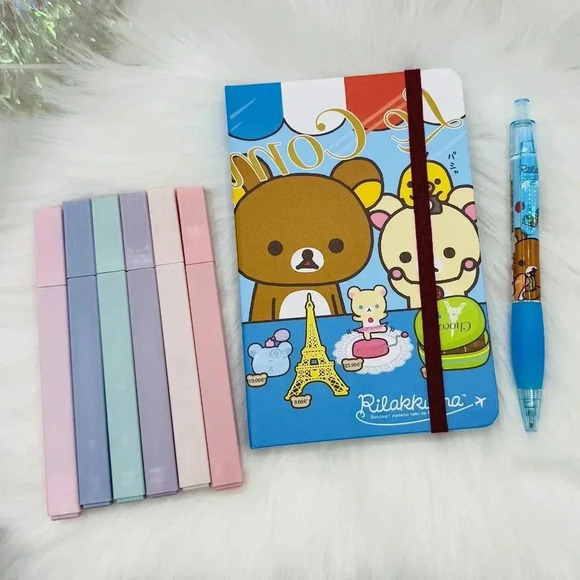 Rilakkuma Notebook & Pen Highlighter bundle - Picture 7 of 7